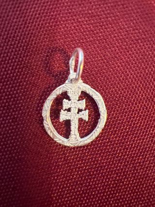 Colgante Cruz de Caravaca Plata 1cm