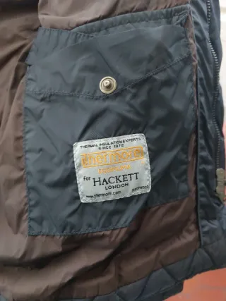 Hackett chaqueta acolchada negra