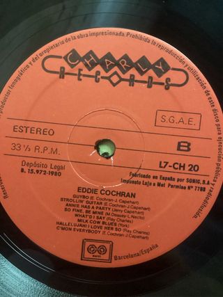 Eddie Cochran The Eddie Cochran Legend LP