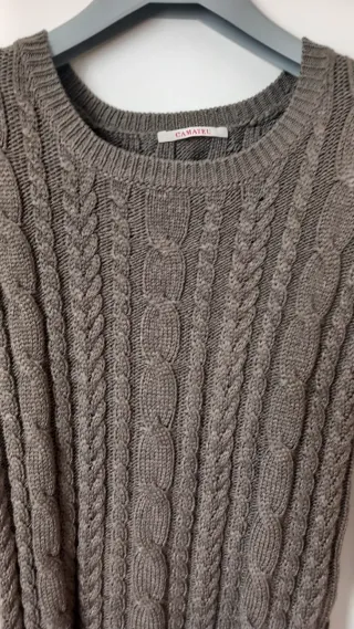 Maglioncino CAMAIEU cotone verde militare tg S