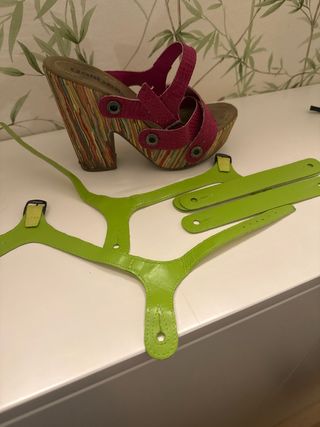 Sandalias Cuña Galibelle Rosa Fucsia