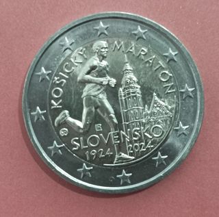 Moneda 2 euros Maratón Košický 1924-2024