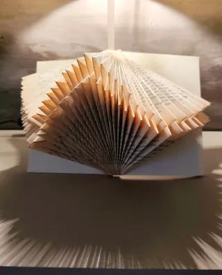 Sculture di libri piegati