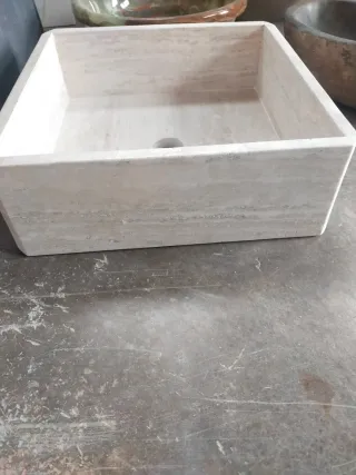 Lavabo de Travertino 40x40x15cm