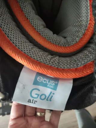 Colchón Cuna Viaje Gris Naranja