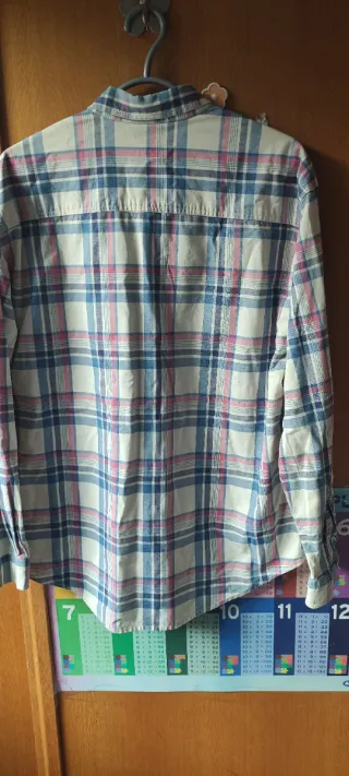 Camisa Levi's cuadros azul y rosa Talla L