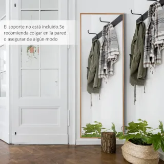 Espejo Cuerpo Entero Madera 45x125 cm