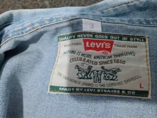 Camisa Levi's Denim Vintage Años 80 Azul