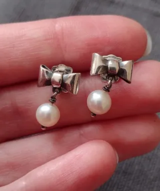 Pendientes Tous Betty Perla Plata