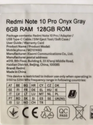 Xiaomi Redmi Note 10 Pro