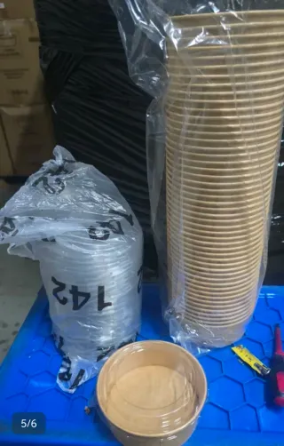 Bowl de papel con tapa 500ml