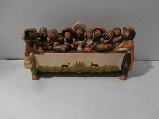 Última Cena Barro Estilo Peruano