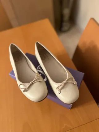 Zapato Piel Beige Talla 38