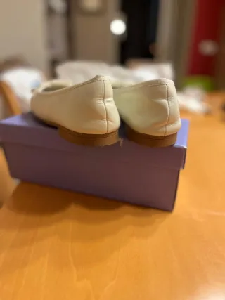 Zapato Piel Beige Talla 38