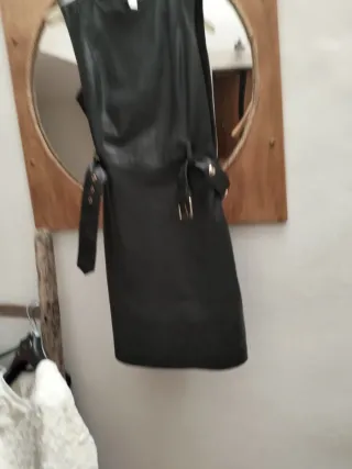 Vestito Twinset similpelle nero