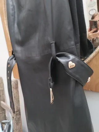 Vestito Twinset similpelle nero