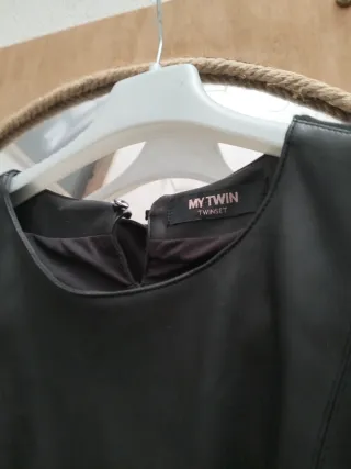 Vestito Twinset similpelle nero