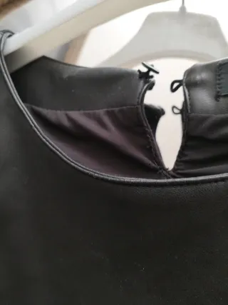 Vestito Twinset similpelle nero