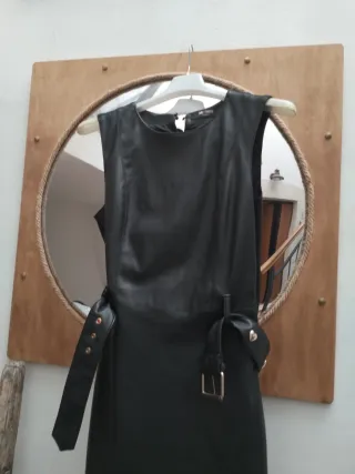 Vestito Twinset similpelle nero