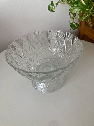 Frutero/Centro de mesa cristal tallado