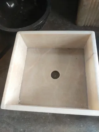 Lavabo Onix Miel Transparente 40x40x15cm