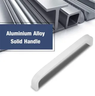 Tirador de Gabinete Plateado Aluminio 192mm