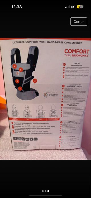 Mochila Ergobaby Adapt 7-45lbs