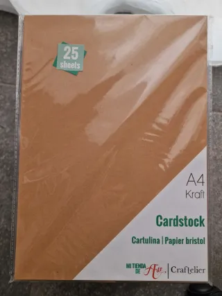 Cartulinas Kraft A4 Craftelier