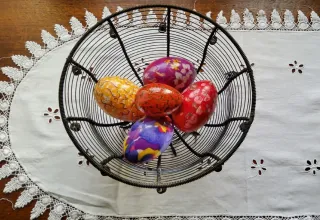 Cesto Pasquale Uova Decorative