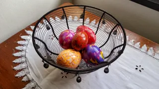 Cesto Pasquale Uova Decorative