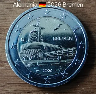 2 Euros Alemania 🇩🇪 2026 Bremen