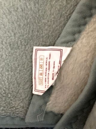 Dos Mantas Verde Claro y Beige