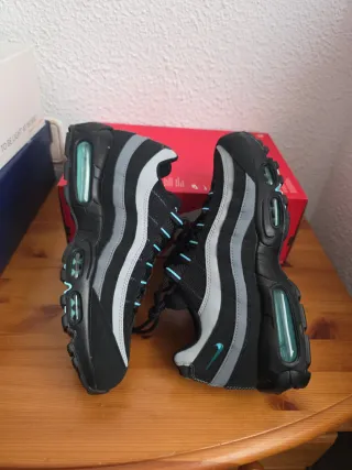 Nike Air Max 95 Negro Gris Turquesa