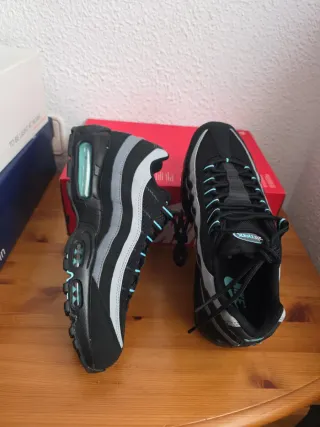 Nike Air Max 95 Negro Gris Turquesa