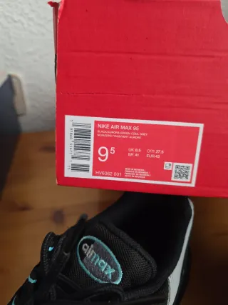Nike Air Max 95 Negro Gris Turquesa