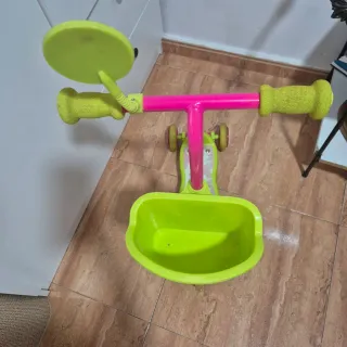 Patinete infantil 3 ruedas rosa y verde