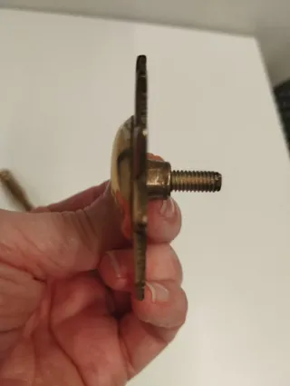 Set 3 Alzapaños Sol Vintage Latón Macizo