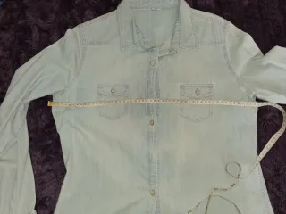 Camisa vaquera demin mujer azul