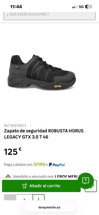 Zapato Robusta Gore-Tex Negro