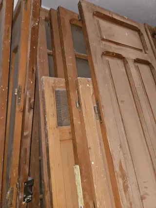 Lote puertas madera antiguas