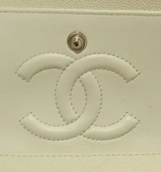 Bolso Chanel Clásico Blanco Piel