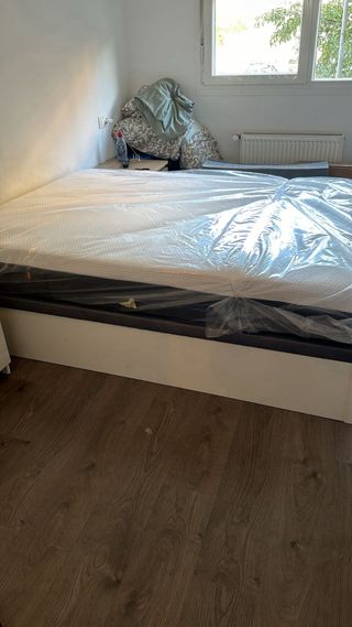 Canapé abatible Emma Blanco/Gri