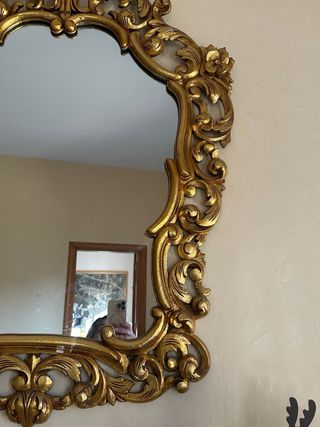 Espejo Cornucopia Pan de Oro