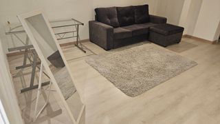 Espejo cuerpo entero con soporte madera