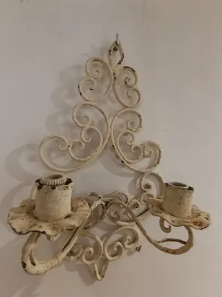 Apliques de hierro forjado blanco