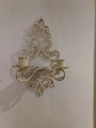 Apliques de hierro forjado blanco