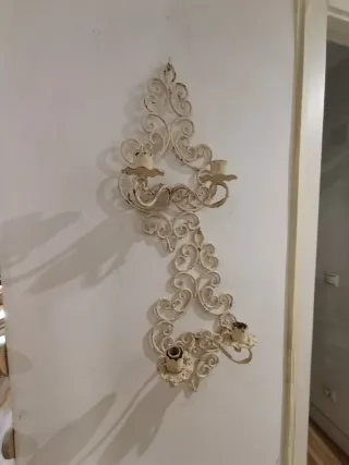 Apliques de hierro forjado blanco