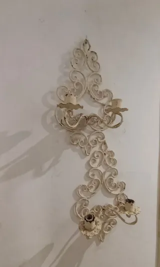 Apliques de hierro forjado blanco