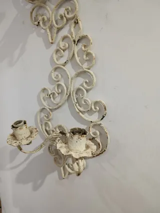 Apliques de hierro forjado blanco