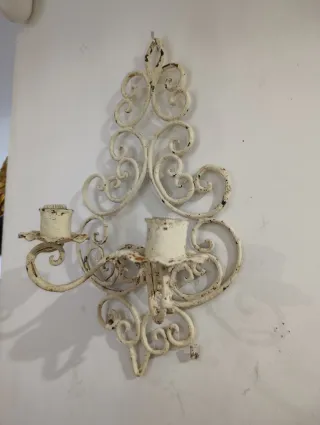 Apliques de hierro forjado blanco